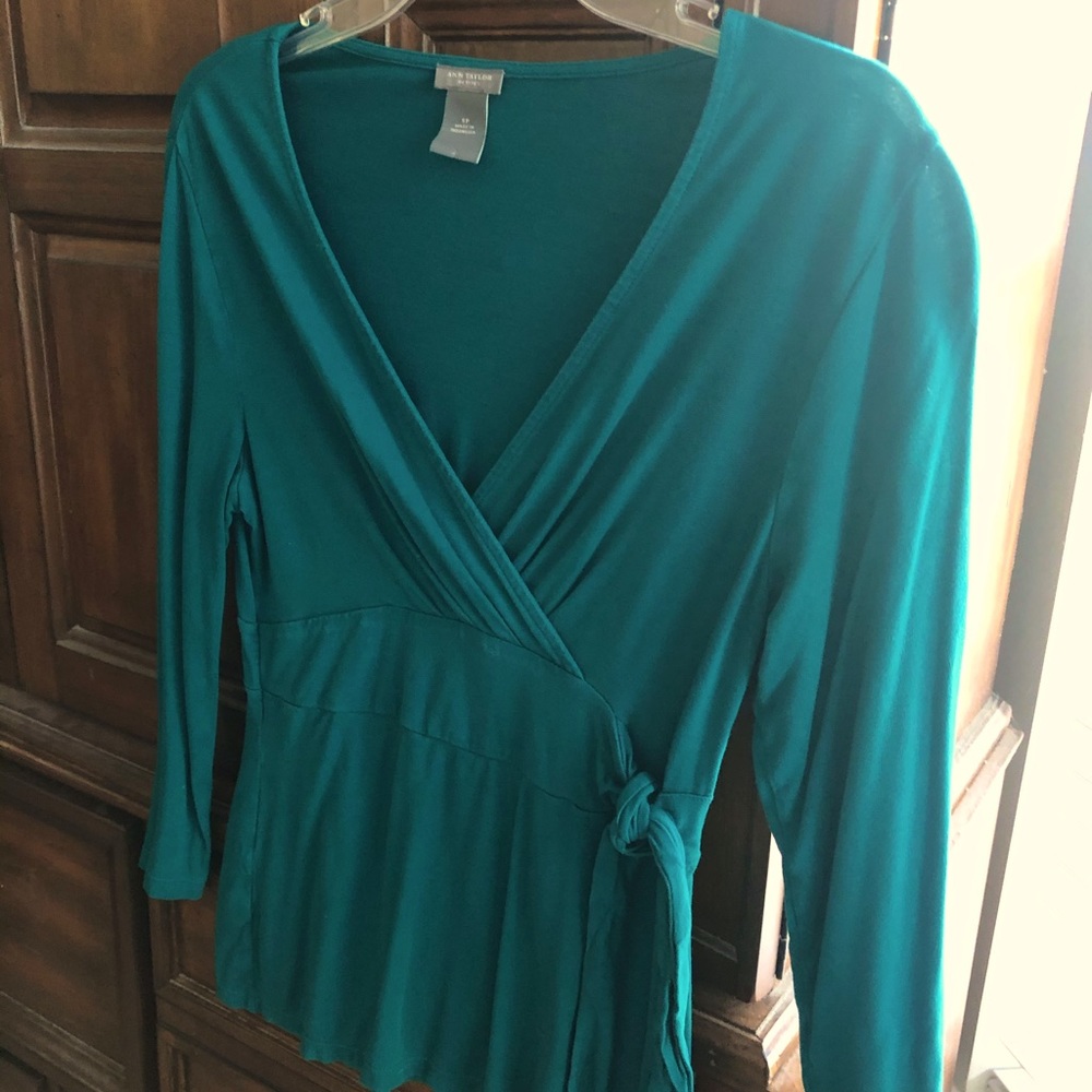 Ann Taylor Faux Wrap Top, SP